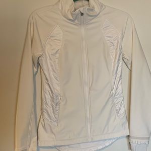 Lululemon white wind runner soft shell jacket.